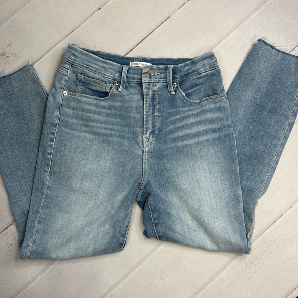 Good American - Good Waist Distressed Jeans - Size 8/29